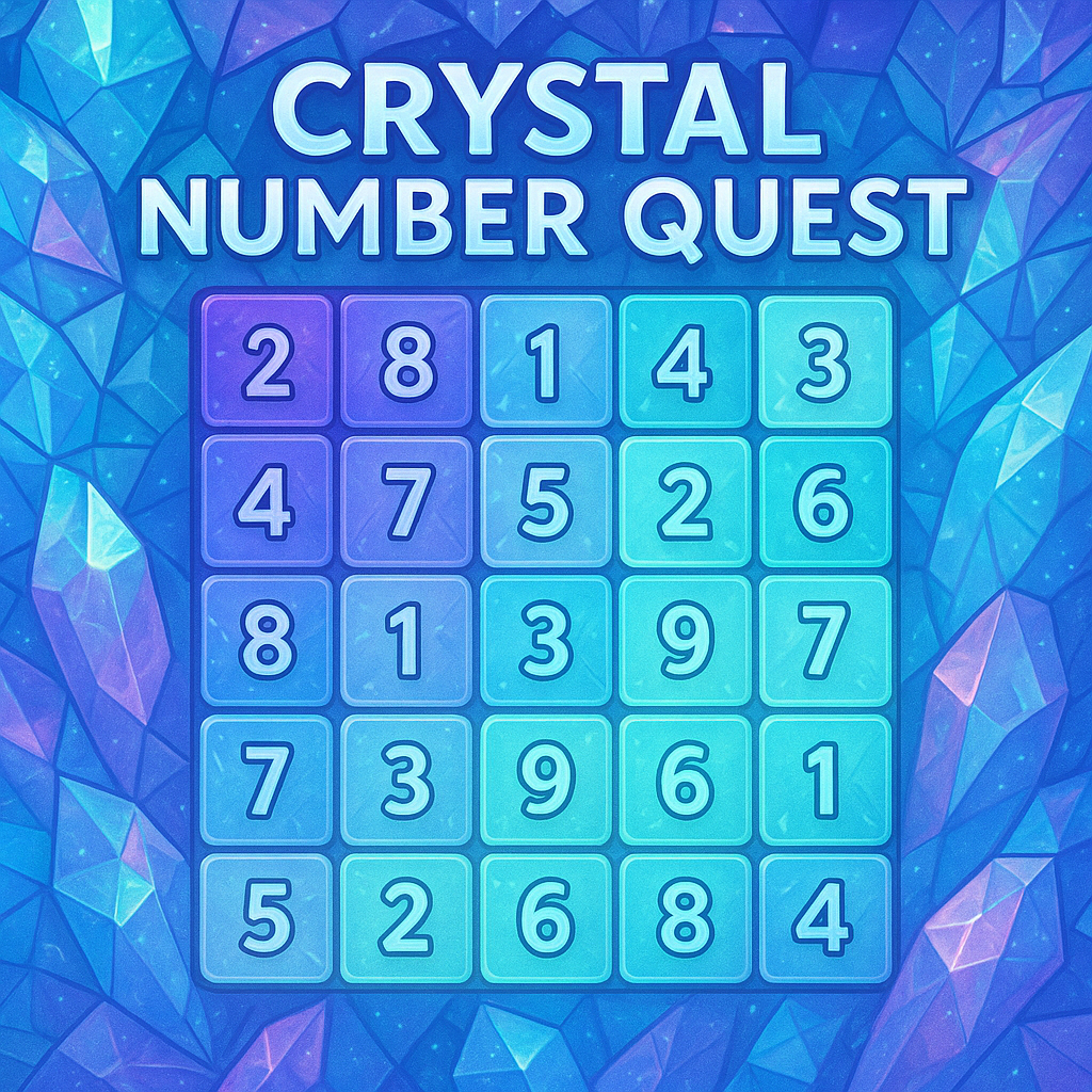 Crystal Number Quest board
